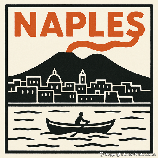 Cities Linoprint-Style Art (c135)