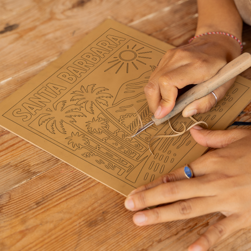 Cities Linoprint-Style Art (c98)