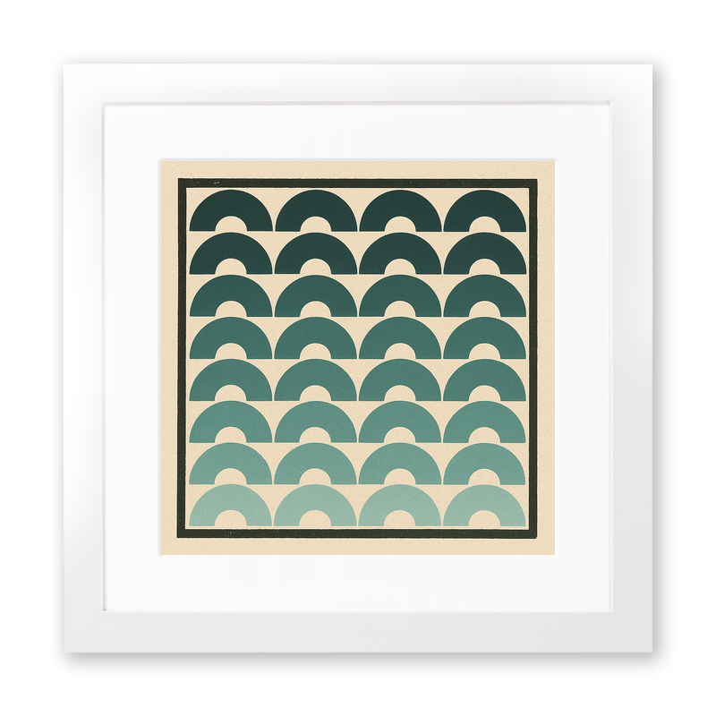 Bauhaus Design Linoprint-Style Art (c412)