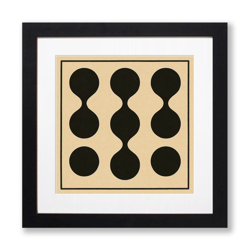 Bauhaus Design Linoprint-Style Art (c402)