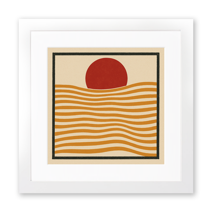 Bauhaus Design Linoprint-Style Art (c449)
