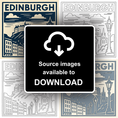 Cities Linoprint-Style Art (c200)