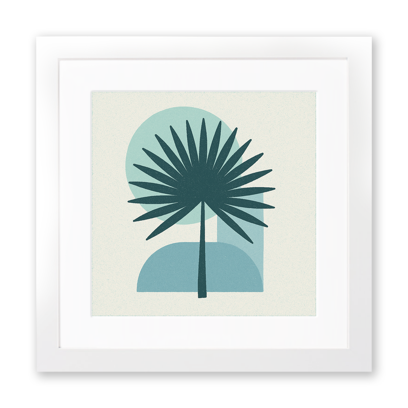 Flowers and Plants Linoprint-Style Art (c529)