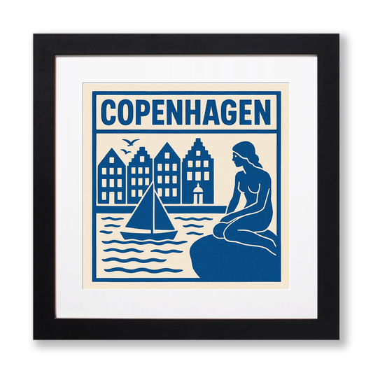 Cities Linoprint-Style Art (c209)