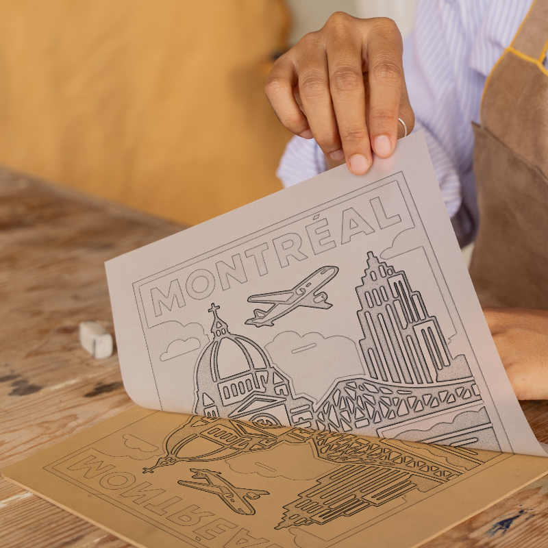 Cities Linoprint-Style Art (c142)