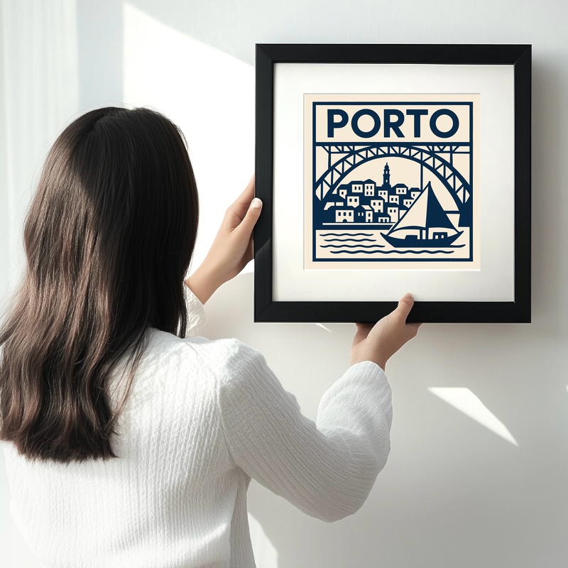 Cities Linoprint-Style Art (c115)