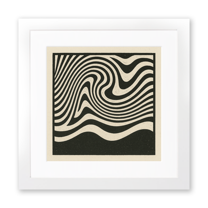 Bauhaus Design Linoprint-Style Art (c472)