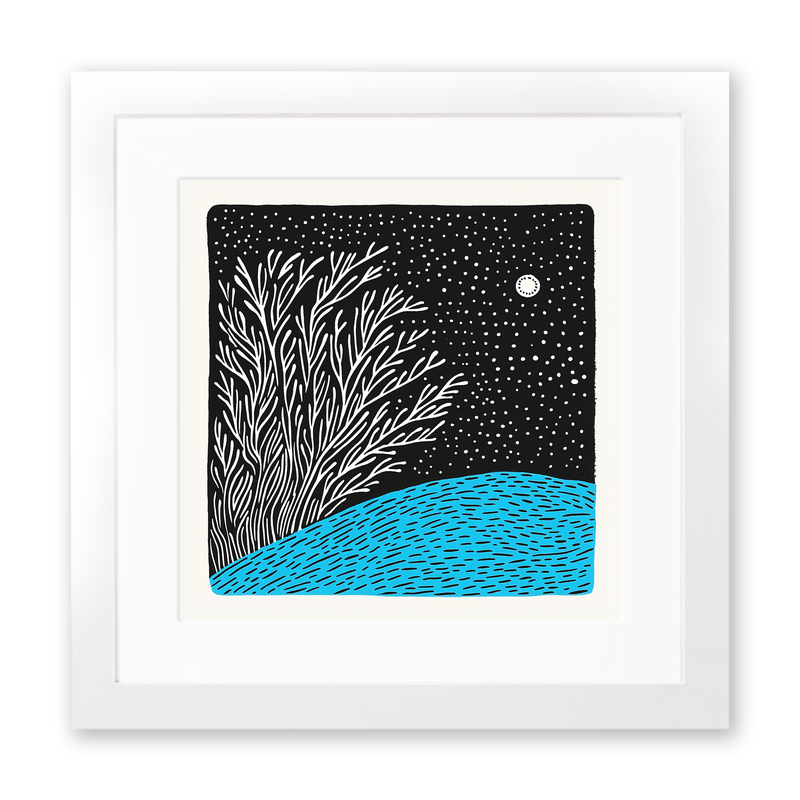 Fractal-inspired Linoprint-Style Art (538-1)