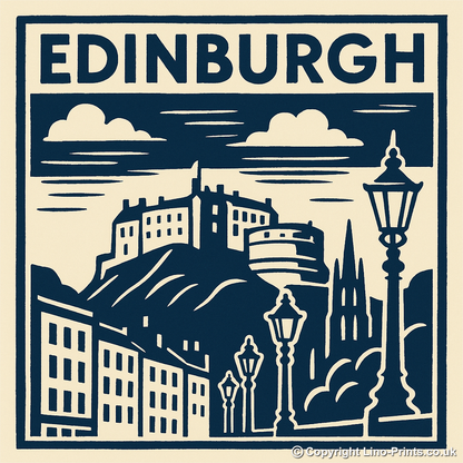 Cities Linoprint-Style Art (c200)