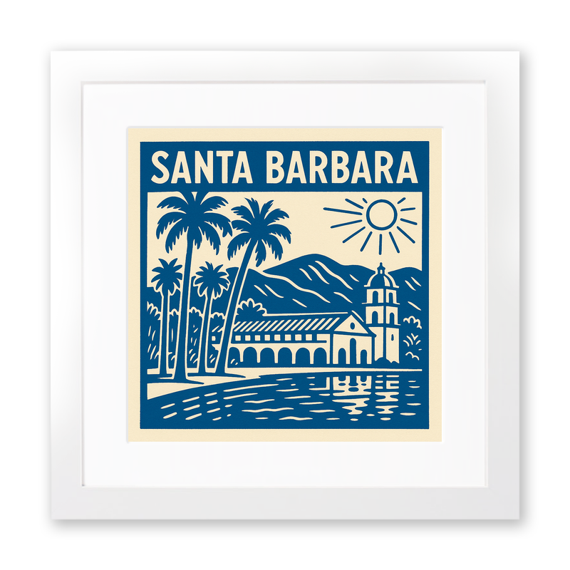 Cities Linoprint-Style Art (c98)