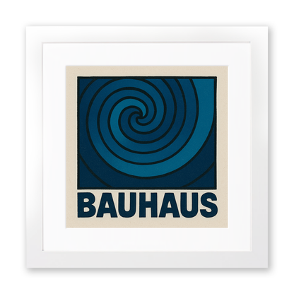 Bauhaus Design Linoprint-Style Art (c432)