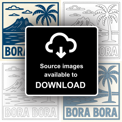 Cities Linoprint-Style Art (c231)