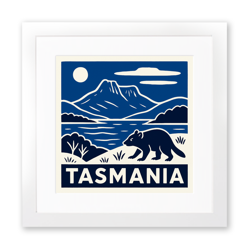 Cities Linoprint-Style Art (c74)