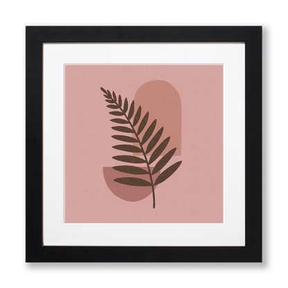 Flowers and Plants Linoprint-Style Art (c528)