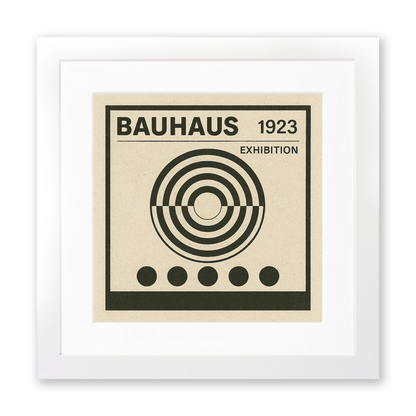 Bauhaus Design Linoprint-Style Art (c474)