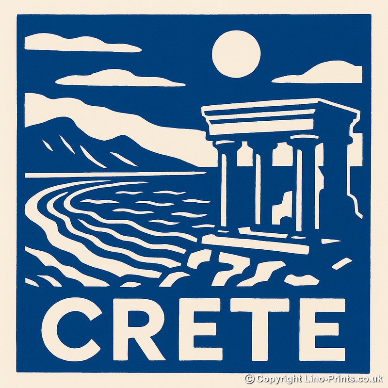 Cities Linoprint-Style Art (c207)