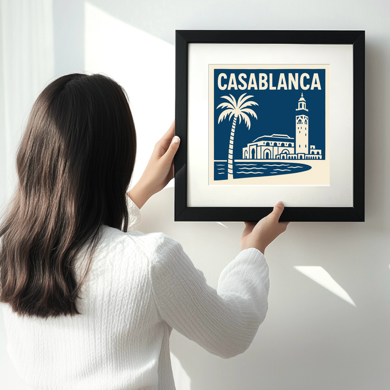 Cities Linoprint-Style Art (c217)