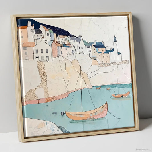 Framed Canvas Natural Frame