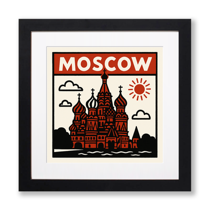 Cities Linoprint-Style Art (c141)