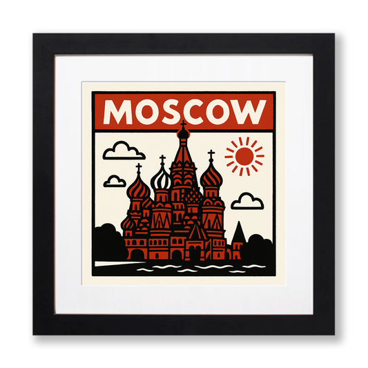 Cities Linoprint-Style Art (c141)