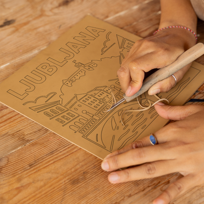 Cities Linoprint-Style Art (c161)