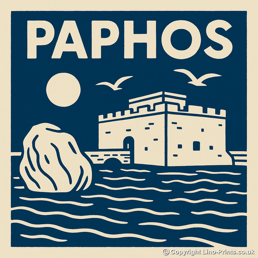 Cities Linoprint-Style Art (c122)