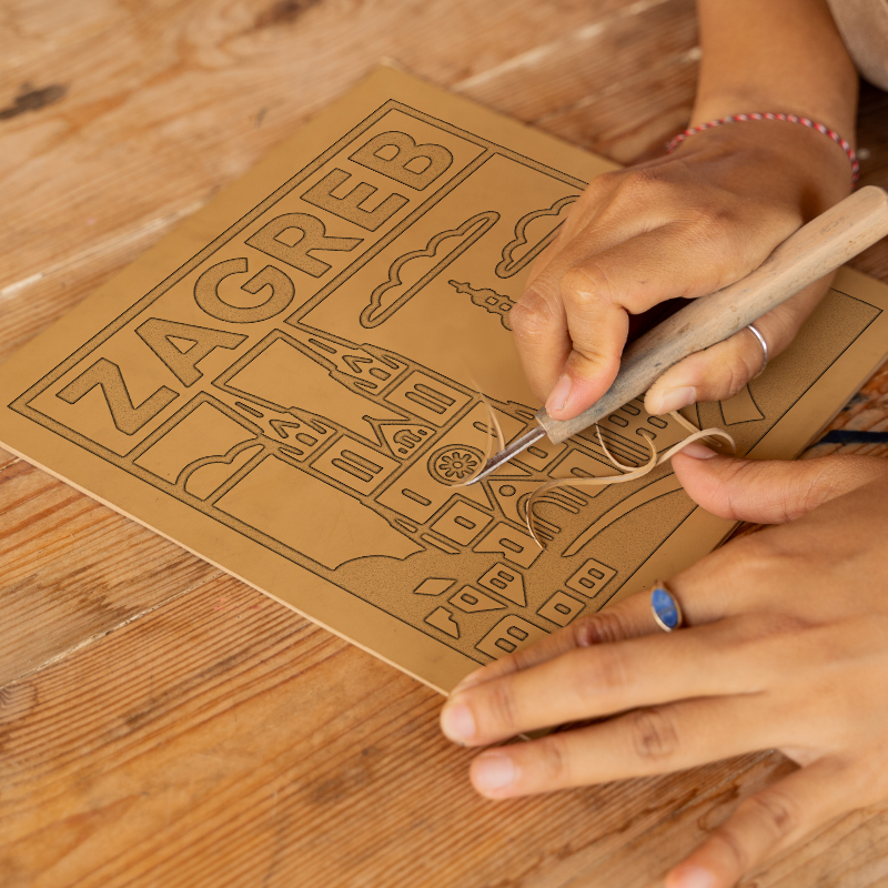 Cities Linoprint-Style Art (c49)