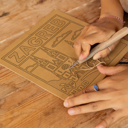 Cities Linoprint-Style Art (c49)