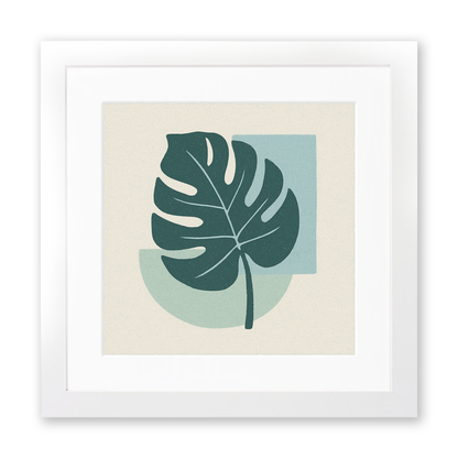 Flowers and Plants Linoprint-Style Art (c521)