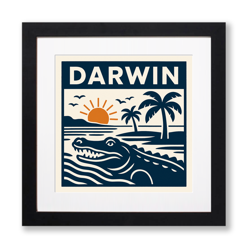 Cities Linoprint-Style Art (c205)