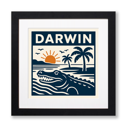 Cities Linoprint-Style Art (c205)