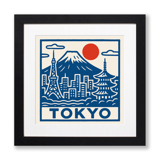 Cities Linoprint-Style Art (c70)