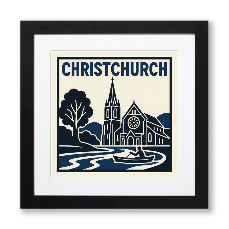 Cities Linoprint-Style Art (c211)