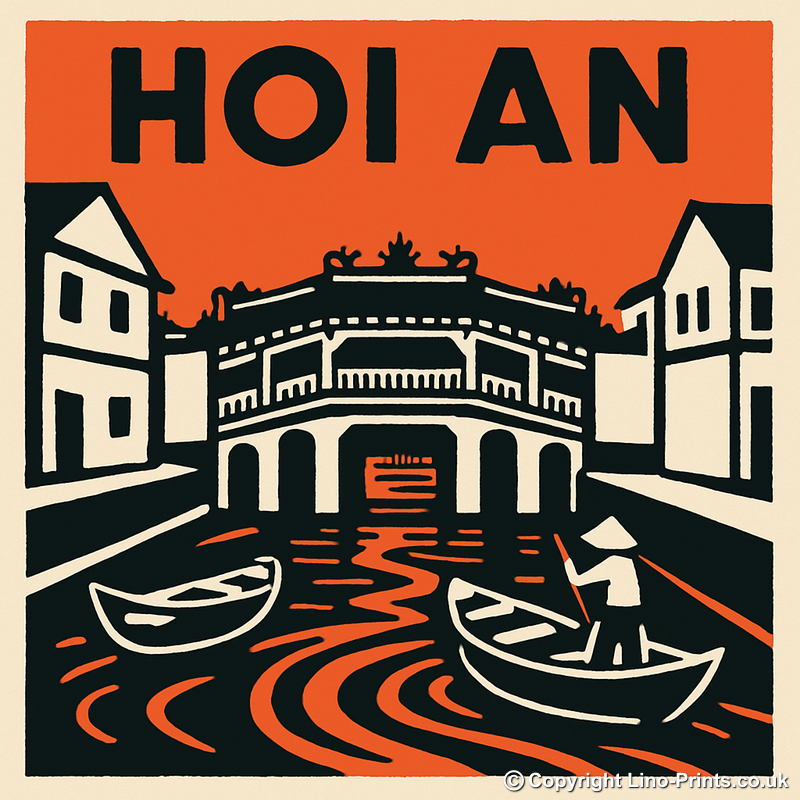 Cities Linoprint-Style Art (c182)