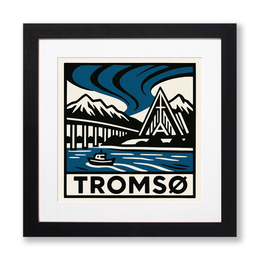 Cities Linoprint-Style Art (c68)