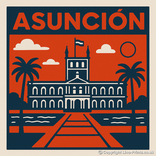 Cities Linoprint-Style Art (c245)