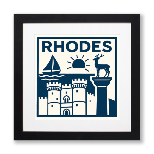 Cities Linoprint-Style Art (c108)