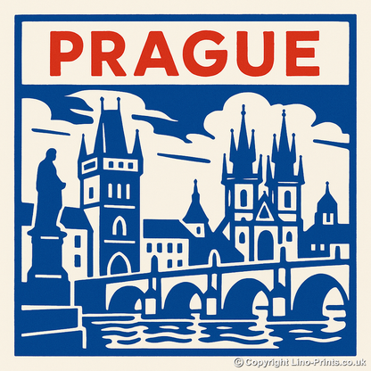Cities Linoprint-Style Art (c114)