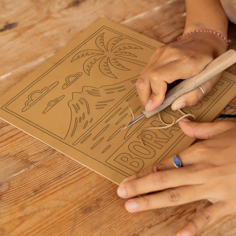 Cities Linoprint-Style Art (c231)