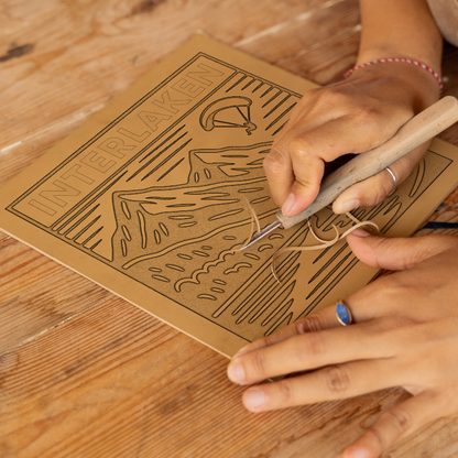 Cities Linoprint-Style Art (c178)