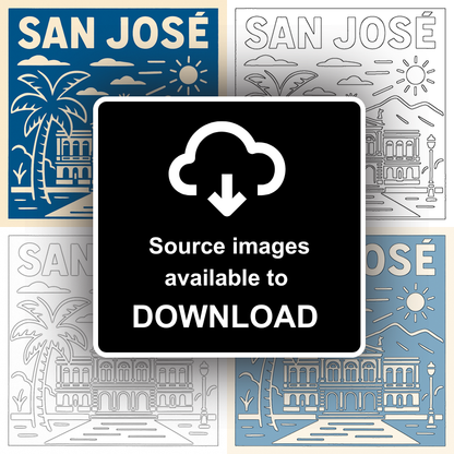 Cities Linoprint-Style Art (c99)