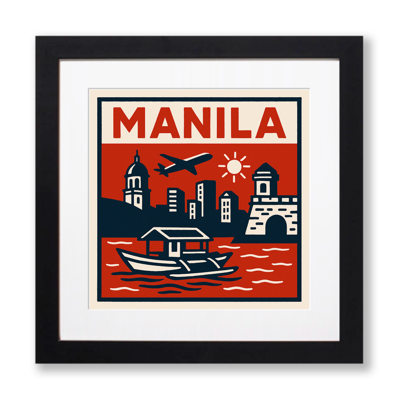 Cities Linoprint-Style Art (c153)