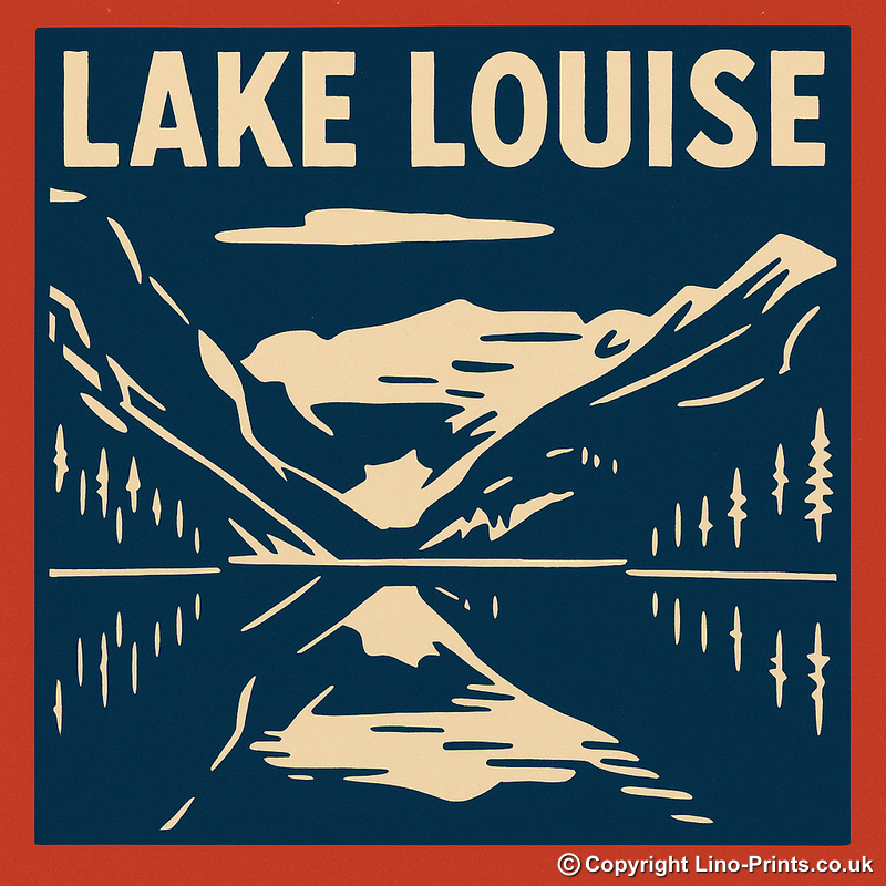 Cities Linoprint-Style Art (c165)