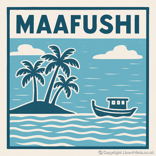 Cities Linoprint-Style Art (c155)