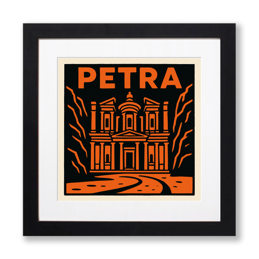 Cities Linoprint-Style Art (c119)