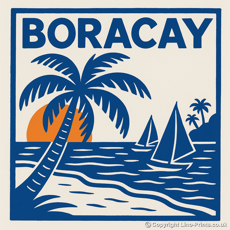 Cities Linoprint-Style Art (c230)