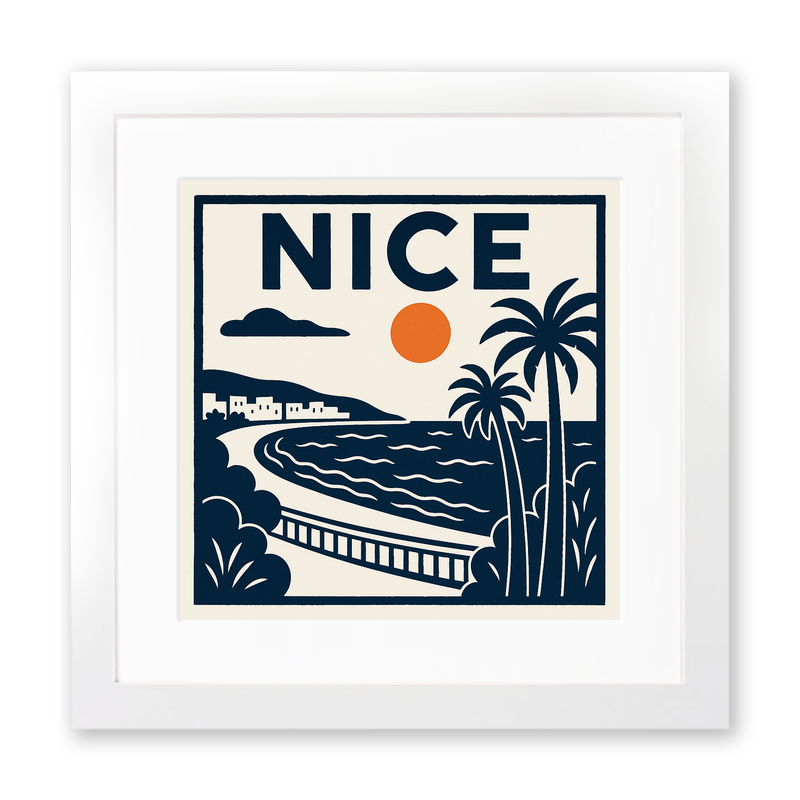 Cities Linoprint-Style Art (c130)