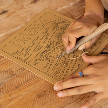 Cities Linoprint-Style Art (c129)