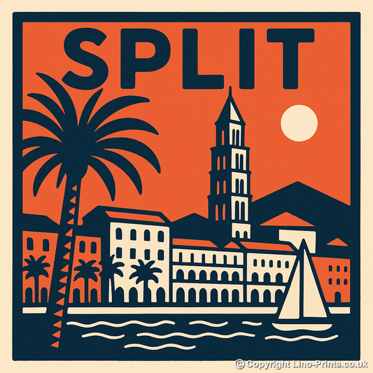 Cities Linoprint-Style Art (c85)