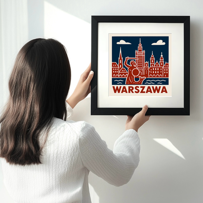 Cities Linoprint-Style Art (c57)
